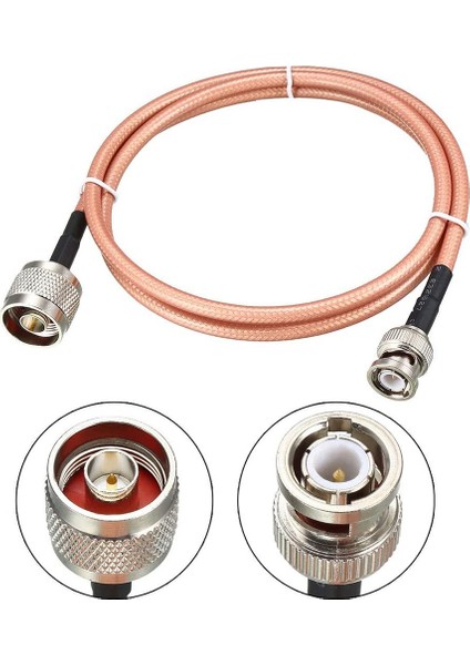 Rf Koaksiyel Kablo Bağlantısı Koaksiyel Tel RG-142 N Erkek - Bnc Erkek 100CM (Yurt Dışından) modelleri