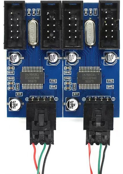 1'li 4 Adaptör Kablosu Anakart 9pin Konnektör USB Pin Tak ve Çalıştır (Yurt Dışından)