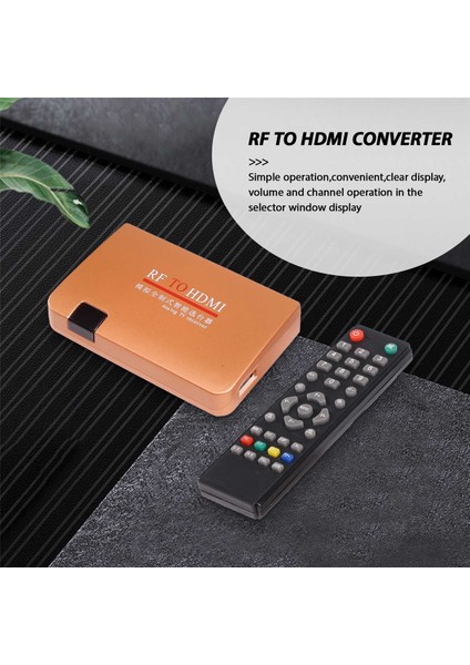 Rf HDMI Dönüştürücü Analog Tv Kutusu Dijital Kutu Uzaktan Kumanda Ab Fişi (Yurt Dışından)