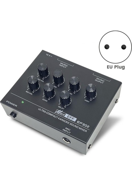 EF302 Ses Miksaj Konsolu USB Ses Mikseri Ab Fişi (Yurt Dışından)
