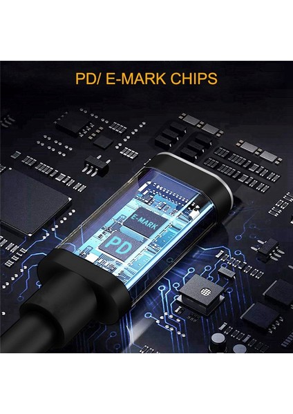 USB Type C Dişi - Kare Fiş Dönüştürücü Dizüstü Bilgisayar Dc Güç Adaptörü (Yurt Dışından)