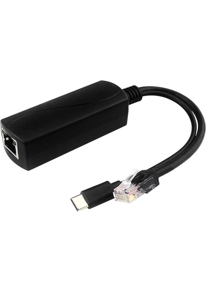 Poe - Usb-C 5V Adaptörü, Ieee 802.3AF/AT, Raspberry Pi 4(Gigabit) Için (Yurt Dışından)