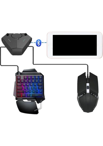 Pubg Oyun Klavyesi Fare Dönüştürücü Kiti Bluetooth 5.0 Için Kontrol Cihazı (Yurt Dışından)