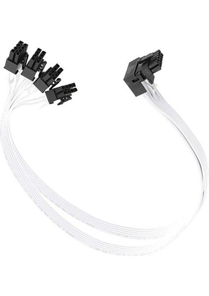 1 Adet 4xcpu 8-Pin - 16 Pin Erkek 50CM Beyaz (Yurt Dışından)