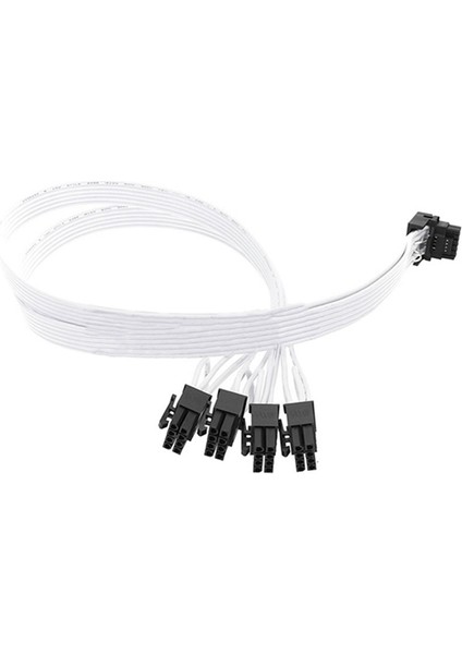 1 Adet 4xcpu 8-Pin - 16 Pin Erkek 50CM Beyaz (Yurt Dışından)