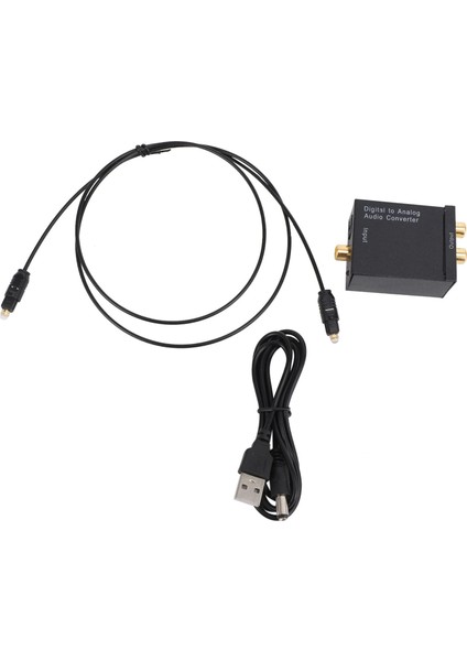 Dijitalden Analoga Ses Dönüştürücü Amplifikatör Kod Çözücü 3.5mm Jak 2*rca (Yurt Dışından)