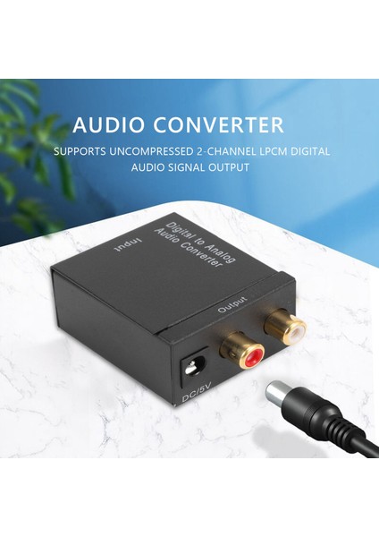 Dijitalden Analoga Ses Dönüştürücü Amplifikatör Kod Çözücü 3.5mm Jak 2*rca (Yurt Dışından) fiyatları