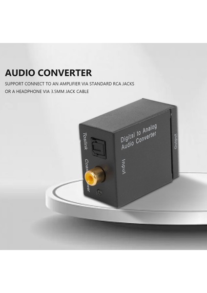 Dijitalden Analoga Ses Dönüştürücü Amplifikatör Kod Çözücü 3.5mm Jak 2*rca (Yurt Dışından) indirimleri