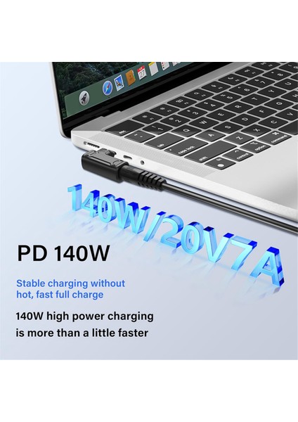 Pd 140W Dc'den Typec'ye Güç Şarj Adaptörü Telefon, Tablet, Dizüstü Bilgisayar (F) (Yurt Dışından)
