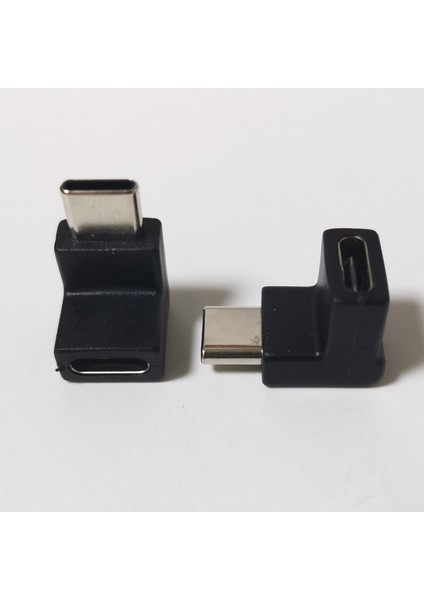 Type-C 3.1 Adaptörü Type-C Erkek - Type-C Dişi Dönüştürücü 90 Derece (Yurt Dışından) fiyatları