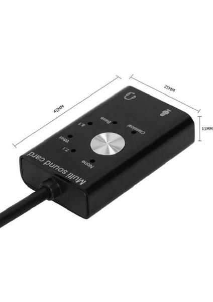 Çoklu Ses Kartı USB 2.0 Tip C Stereo Mikrofon Adaptörü (Yurt Dışından)