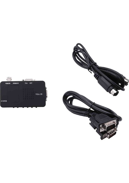 Svideo Av - VGA Dönüştürücü Adaptör Kompozit Rca Av Cvbs Girişi VGA Çıkışı (Yurt Dışından)