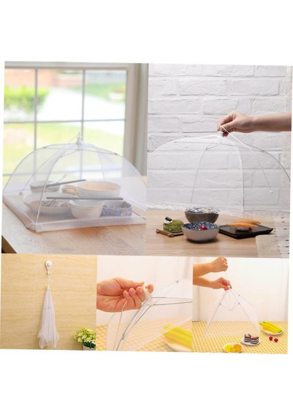 Gıda Koruyucu Şemsiye Yiyecek Sinek Koruyucu Tül Cibinlik 65 Cm indirimleri