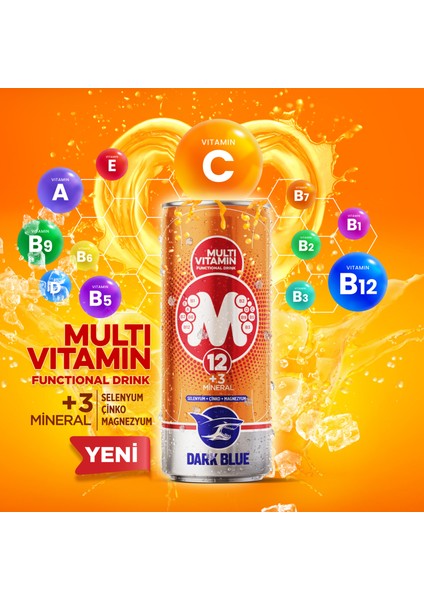 Multivitamin Enerji Içeceği, 250 ml (12 Adet x 250 Ml) fırsatları