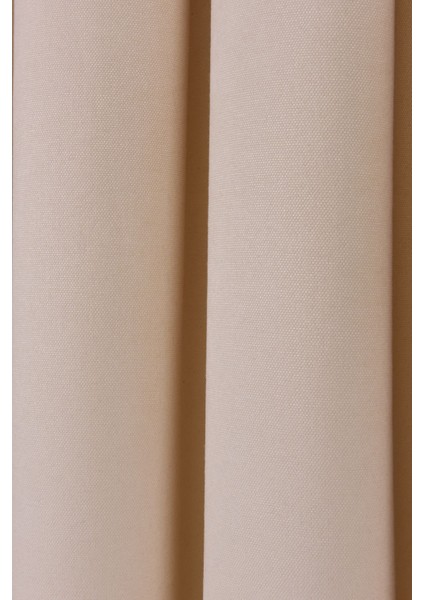 Ekru Düz Ada Fon Perde V-12489 Tek Kanat 1x3 Sık Pile fırsatları