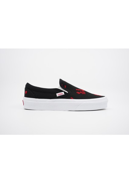 UA Classic Slip-On Siyah/Beyaz Unisex VN000XG8B0M1