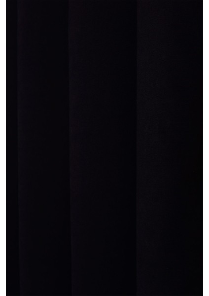 Siyah Düz Ada Fon Perde V-33 Tek Kanat 1x3 Sık Pile fırsatları