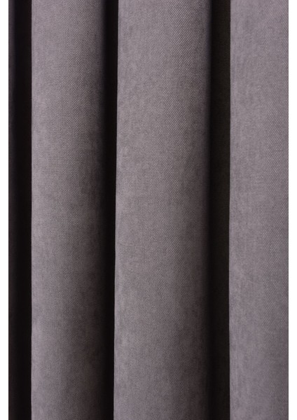 Gri Düz Ada Fon Perde V-12488 Tek Kanat 1x3 Sık Pile fırsatları