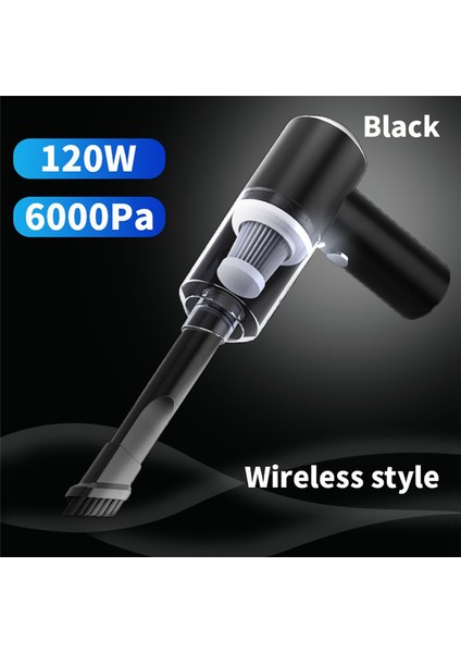 Araba Süpürgesi Için Kablosuz Şarj Edilebilir Yüksek Emişli Mini Hoover'lar Elde Taşınabilir Islak ve Kuru Siyah (Yurt Dışından) indirimleri