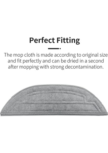 S8 Maxv ULTRA/G20S/S8PRO Maxv Robot Süpürge Mikrofiber Paspas Aksesuarları Için 10 Adet Yedek Paspas Bezi (Yurt Dışından) fiyatları