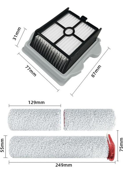 Dyad Pro / A10 Plus Combo Elektrikli Süpürge Parçaları Yedek Aksesuarları Için Silindir Fırça Hepa Filtresi (Yurt Dışından) fiyatları