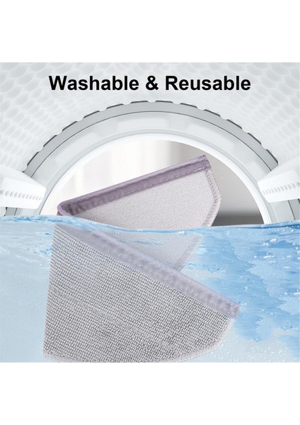 L60/L60 HIBRIT/L60 /L50 Serisi Robot Süpürgeler Için Uyumlu Mikrofiber Pedler Yedek Paspas Pedi (Yurt Dışından) fiyatları