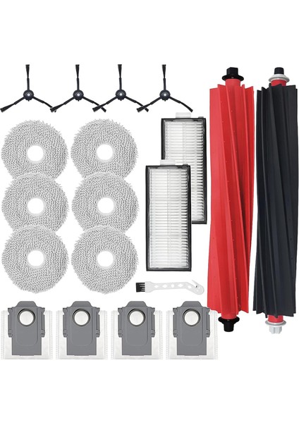 Qrevo Master Elektrikli Süpürge Ana Yan Fırça Hepa Filtre Paspas Bezi Toz Torbaları Yedek Parçaları (Yurt Dışından)