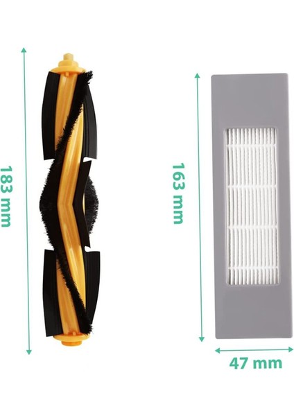 Yedek Parçalar Ana Fırça Yan Hepa Filtresi T9 T8 T8MAX T8AIVI Elektrikli Süpürge Aksesuarları ile Uyumlu (Yurt Dışından) fiyatları