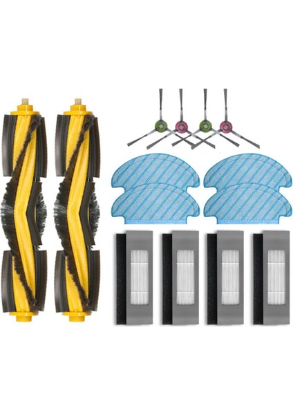 N8 Pro T8 2 Hybrid Vac Robot Süpürge Hepa Filtre Ana Yan Fırça Paspas Bezi (Yurt Dışından)