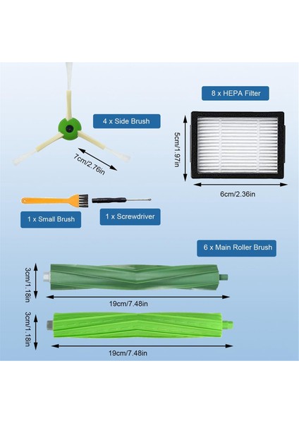 E5 E6 I1 I2 I3 I4 I5 I6 I7 I8 J5 J7 J8 ve All Plus Ie &j Combo Serisi Elektrikli Süpürge Parçaları (Yurt Dışından) indirimleri