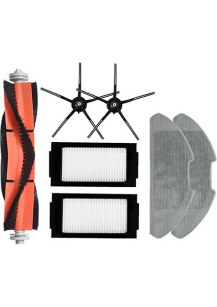 7 Adet Pro Zemin Süpürgesi Rulo Fırçası Ana Taraf Filtre Ekran Tekerlek Temizleme Bezi Için Uygun (Yurt Dışından)