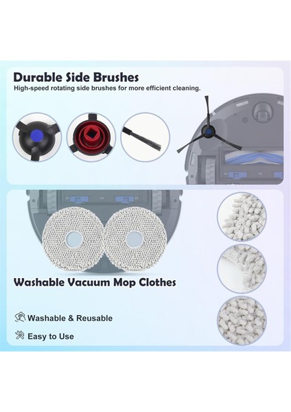 Aksesuarlar Yedek T30 Pro Omnı / Omnı/ T30S Combo Complete Robot Süpürge Için Uyumlu (Yurt Dışından) indirimleri