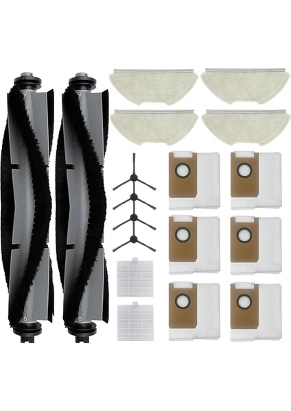 T20 Robot Süpürge Ana Yan Fırça Hepa Filtre Paspas Bezi Toz Torbaları Aksesuarları (Yurt Dışından)