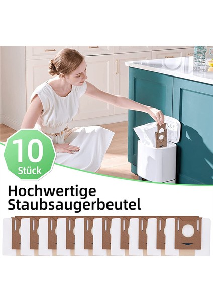 N8+,n8 Pro+, Ozmo T8,t8,t8+,t9+ Vakum Istasyonu Temizleyicileri Için 10'lu Paket Vakumlu Süpürge Torbası (Yurt Dışından) indirimleri
