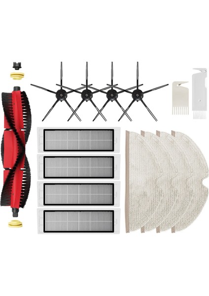 1s SDJQR03RR S5 Max S50 S51 S55 S6 Maxv Pure Elektrikli Süpürge Seti Için Ana Yan Fırçalı Paspas Yedek Parçaları (Yurt Dışından)