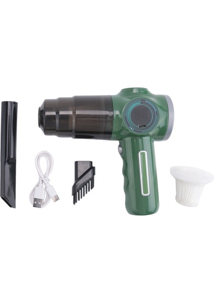 Kablosuz Araba Elektrikli Süpürgesi Taşınabilir Emişli Otomobil El Tipi Toz Toplayıcı Makinesi Küçük Mini Üfleyici-Yeşil (Yurt Dışından)