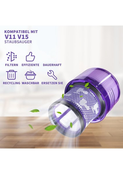 V11 V15 SV14 SV15 SV22 Elektrikli Süpürge Aksesuarları Toz Kutusu Filtreli Yedek Parçalar (Yurt Dışından)