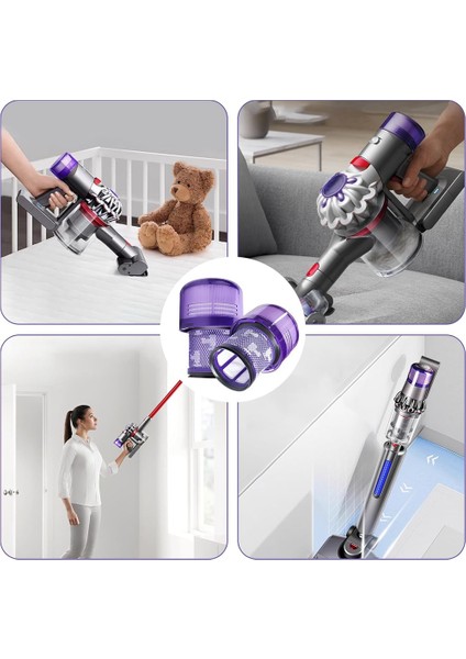 V11 V15 SV14 SV15 SV22 Elektrikli Süpürge Aksesuarları Toz Kutusu Filtreli Yedek Parçalar (Yurt Dışından) fırsatları
