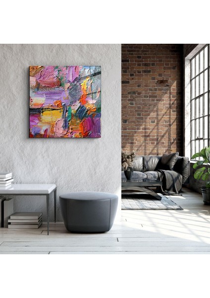 Abstract Art Dekorasyon Cam Duvar Tablosu