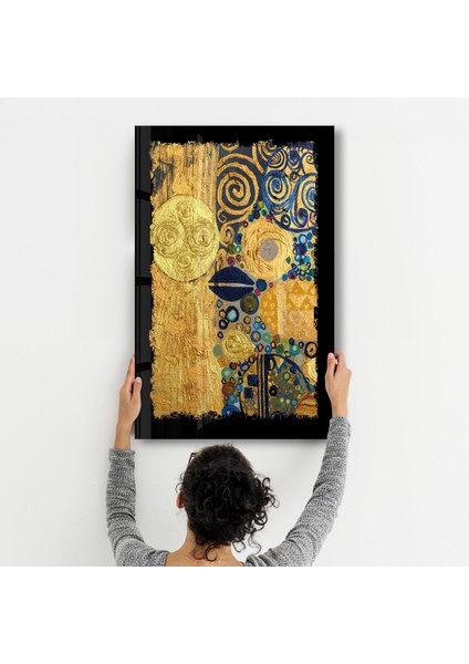 Cuadro Abstract Dekorasyon Cam Duvar Tablosu