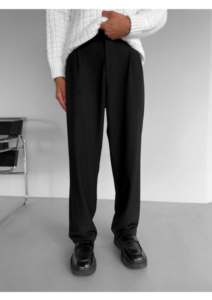 2025 Oversize Pileli Kumaş Pantolon
