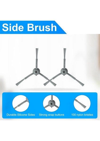 14 Adet Aksesuar Kiti Clean L50 / L50 / L60 Hibrit Robot Süpürge Ana Yan Fırça Filtreleri Toz Torbası (Yurt Dışından)