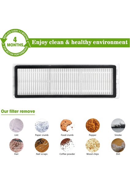 5 Adet Yıkanabilir Paspas Bezi Hepa Filtresi Pro STYTJ06ZHM Robot Süpürge Yedek Parçaları (Yurt Dışından) modelleri