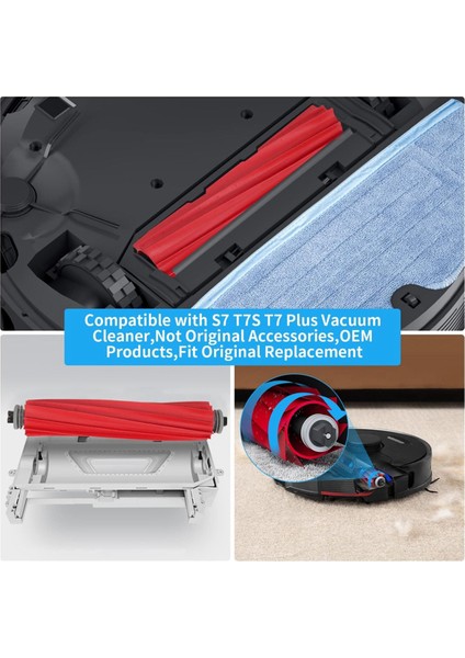 S7 S70 S7MAX T7S Plus Robot Süpürge Aksesuarları Ana Yan Fırça Hepa Filtre Paspas Pedi Yedek Parçaları (Yurt Dışından) indirimleri