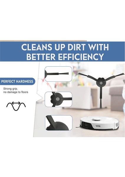 S8 Pro Ultra Robot Süpürge Aksesuarları Ana Yan Fırça Hepa Filtre Paspas Bezi Toz Torbaları Yedek Parçalar (Yurt Dışından) fiyatları