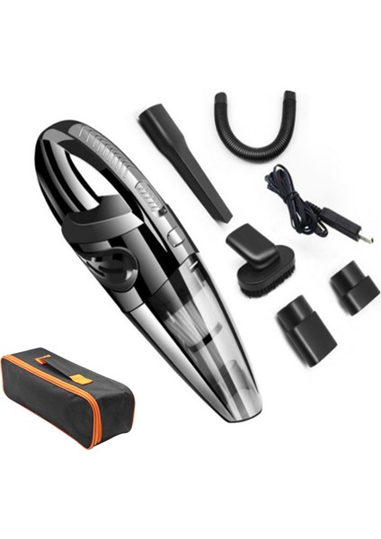 Arabalar Için Kablosuz Elektrikli Süpürge Araba El Süpürgeleri Güçlü Emiş Siyah (Yurt Dışından)