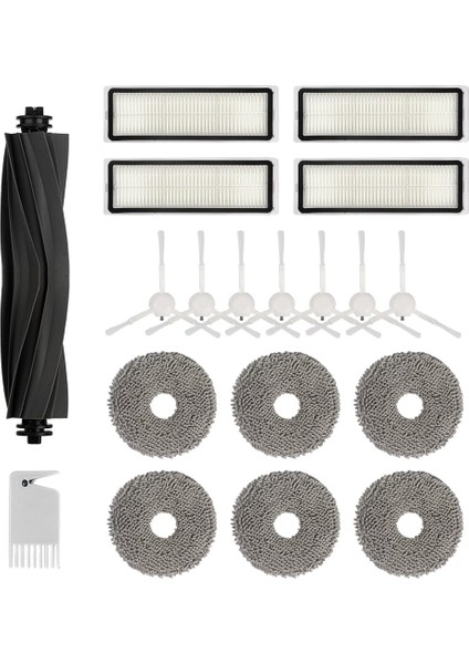 L10S Ultra Robot Süpürge Ana Yan Fırça Hepa Filtre Paspas Bezi Yedek Aksesuarları (Yurt Dışından)