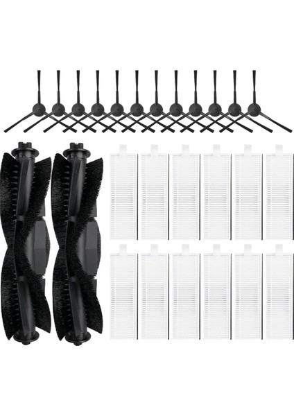 V3 Roller Yan Fırça Hepa Filtre Robot Süpürge Aksesuarları ile Uyumlu (Yurt Dışından)