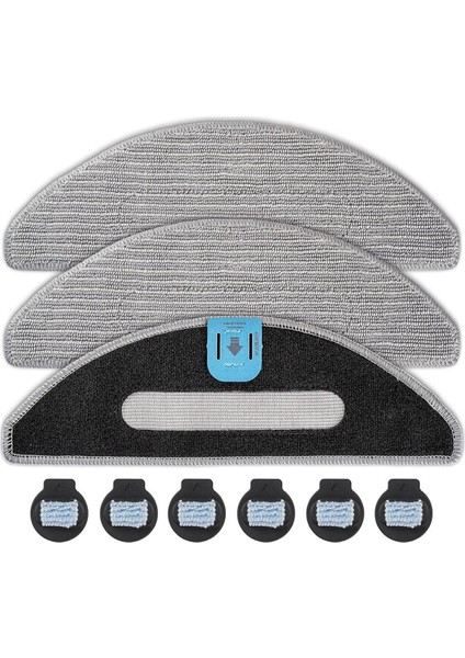 Combo J5 J5+ I5 I5+ Robot Süpürge ve Paspas Için 3 Paspas Bezi + 6 Fitil, Yedek Aksesuarlar (Yurt Dışından)