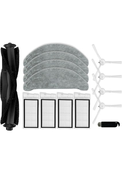 Xclea H30 Plus / H40 Robot Süpürge Yedek Parçaları Ana Yan Fırça Hepa Filtre Paspas Bezi (Yurt Dışından)